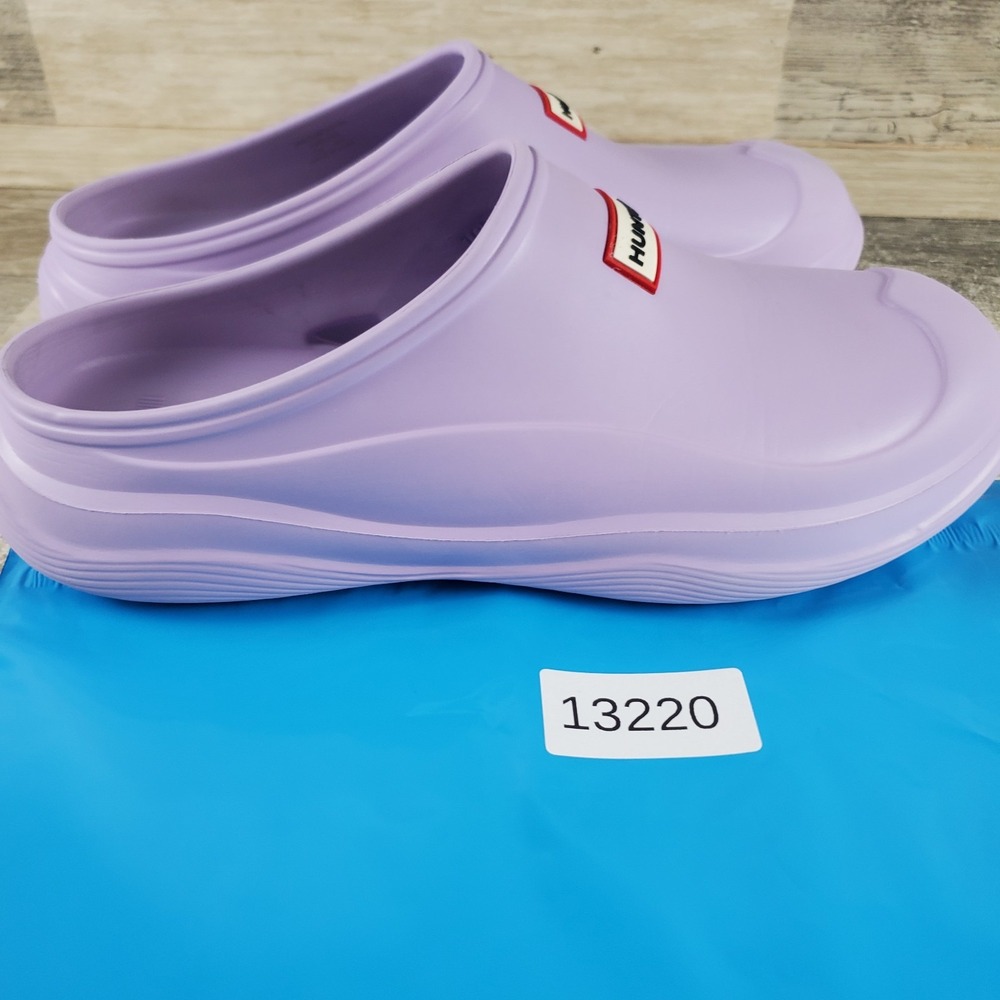 Hunter Elana Womens Clogs Sz 10 M Light Purple Comfort Slip On Rubber Round Toe - Picture 10 of 10